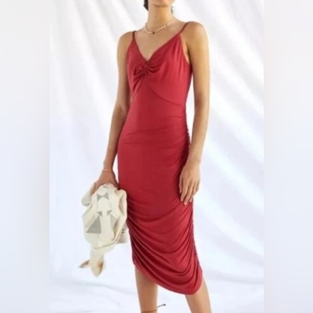 ANTHROPOLOGIE Forever That Girl ruched dress